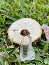 Load image into Gallery viewer, Tiger’s Eye Scarab Ring Size 4.5
