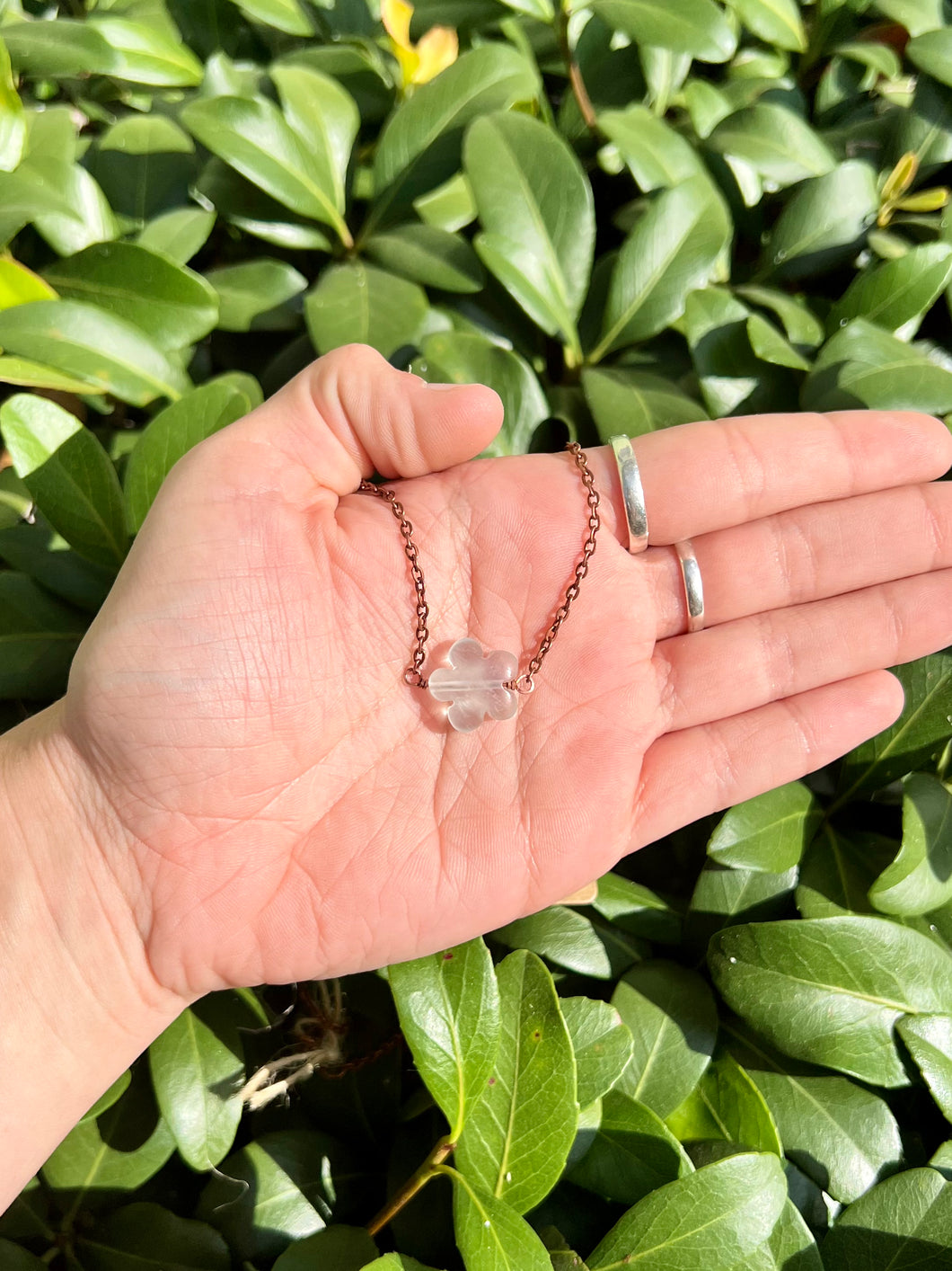 Rainbow fluorite flower