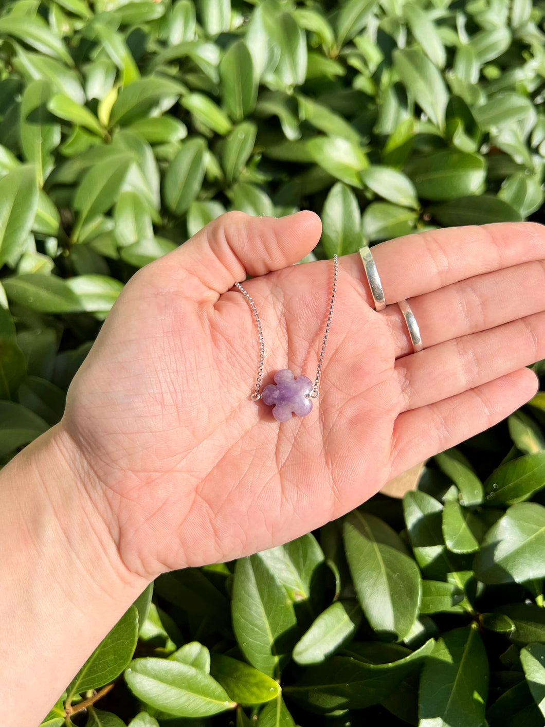 Lepidolite flower